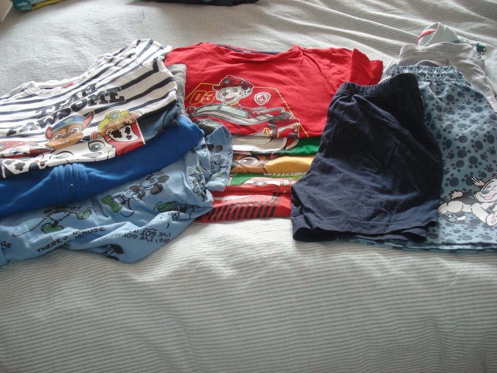 Groot kleding pakket  jongens  mt 116 (12 stuks), Ophalen of Verzenden, Zo goed als nieuw, Jongen, Nacht- of Onderkleding
