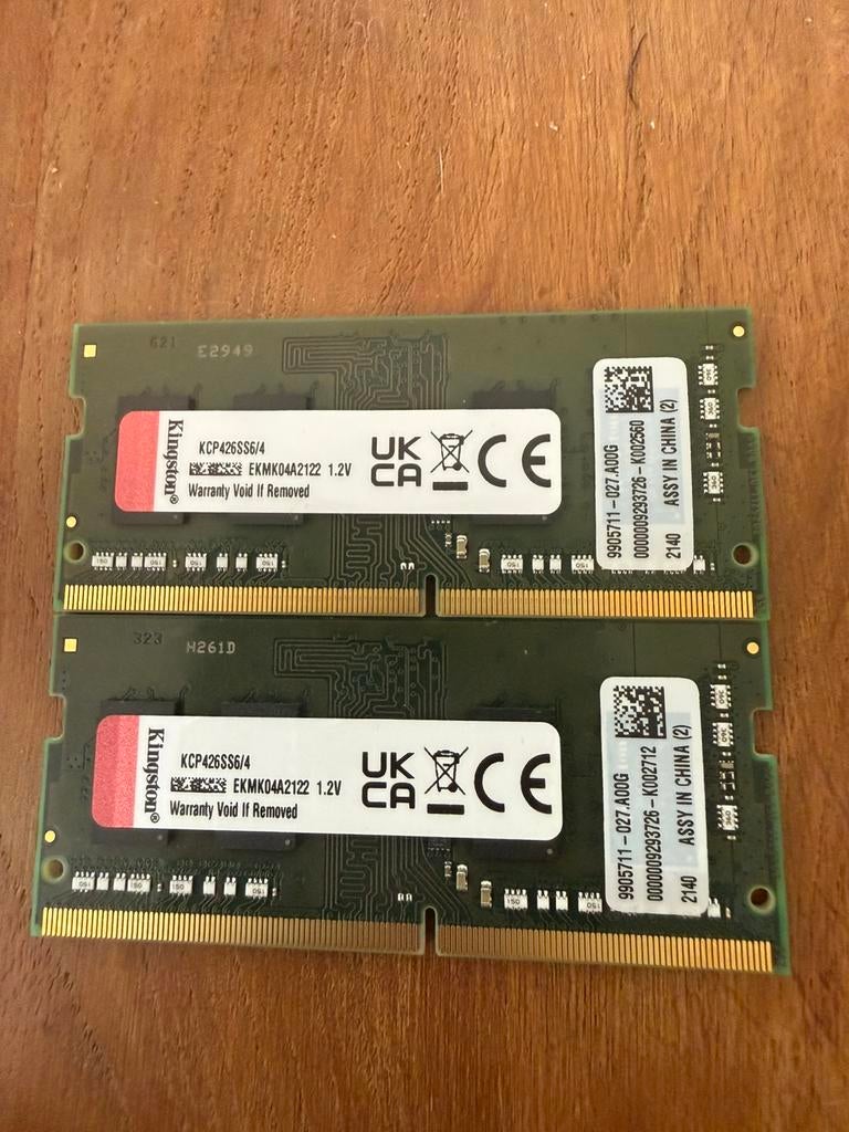 Verschillende 4GB DDR4 & 4GB DDR3 SODIMM RAM modules, Computers en Software, RAM geheugen, Ophalen, DDR4, Zo goed als nieuw, Laptop