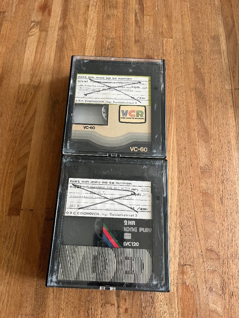 2 VCR videobanden , banden , tape , video tapes, Audio, Tv en Foto, Ophalen of Verzenden, Gebruikt, Videoband