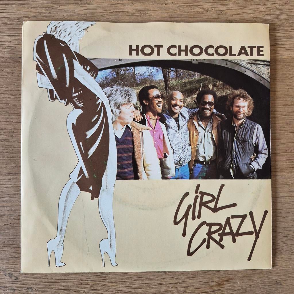 Hot Chocolate - Girl Crazy / Bed Games vinyl single, Ophalen of Verzenden, Gebruikt, 7 inch, Pop