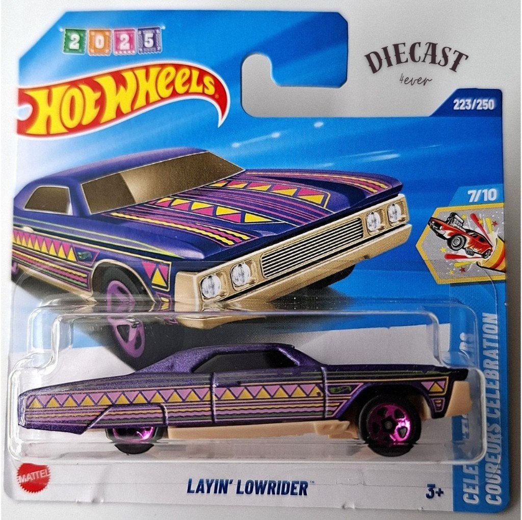 Hot Wheels Layin Lowrider, Purple, Ophalen, Nieuw, Auto