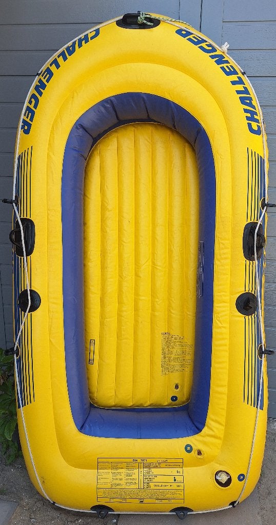Intex Challenger opblaasboot incl. 2 peddels, Ophalen of Verzenden, Zo goed als nieuw