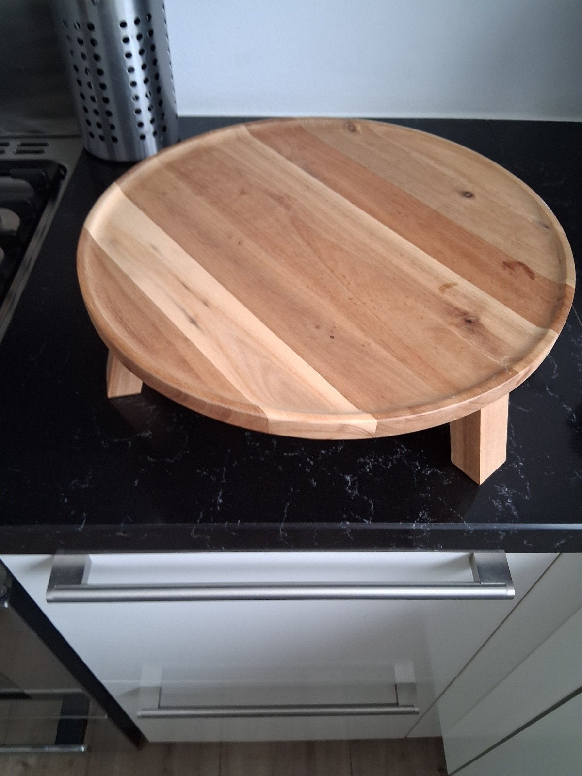 Plateau hout Ikea, Huis en Inrichting, Ophalen, Rond, Minder dan 50 cm