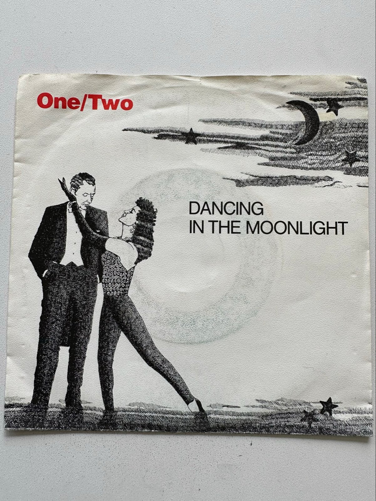 One/Two - Dancing in the Moonlight (Vinyl Single), Gebruikt, Originele persing, 7 inch, Ophalen of Verzenden