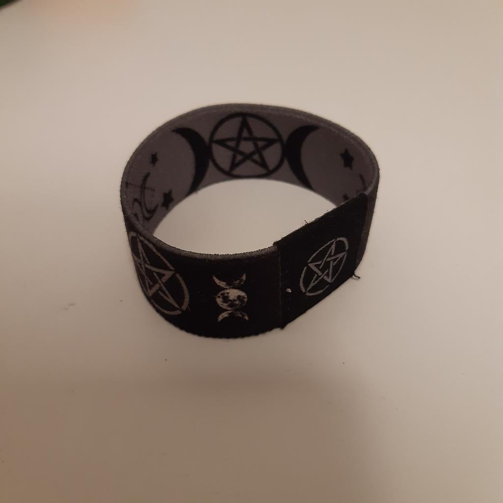 Pentagram armband, Sieraden, Tassen en Uiterlijk, Armbanden, Zilver, Ophalen of Verzenden