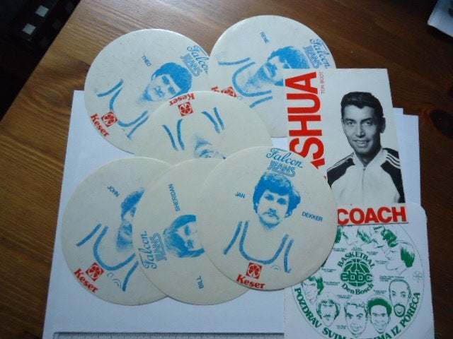 sticker oud Basketbal vintage ton boot retro divers partij, Verzenden, Zo goed als nieuw, Bedrijf of Vereniging
