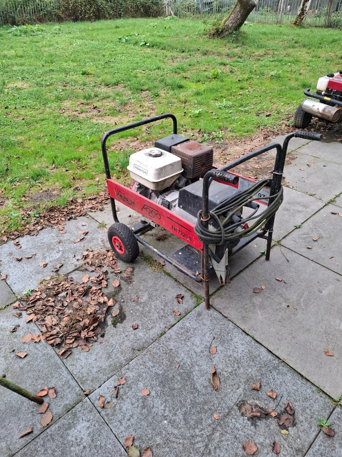 las agregaat generator benzine, Ophalen, Gebruikt
