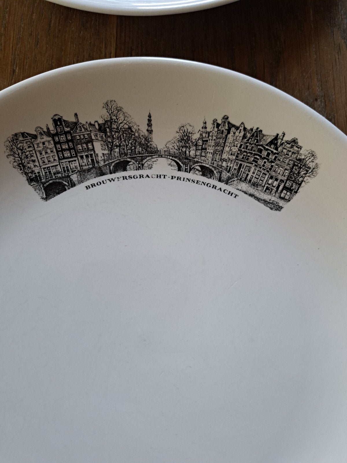 Villeroy & Boch Amsterdam grachtenpanden borden (4 stuks), Ophalen of Verzenden