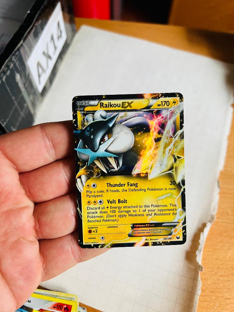 Raikou Ex 38/108 Dark Explorers Pokemon, Verzenden, Zo goed als nieuw, Losse kaart, Foil