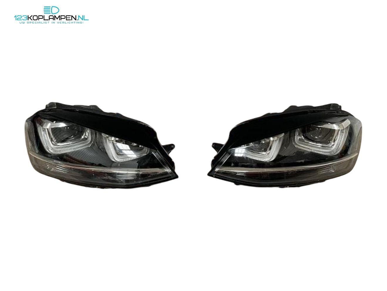 VW Volkswagen Golf 7 Xenon LED koplamp koplampen links recht, Gebruikt, -, Volkswagen, -