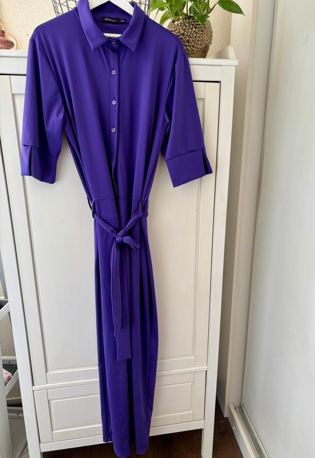 New Collection travelstof jumpsuit maat xl/xxl, Kleding | Dames, Ophalen of Verzenden, Zo goed als nieuw, Maat 46/48 (XL) of groter