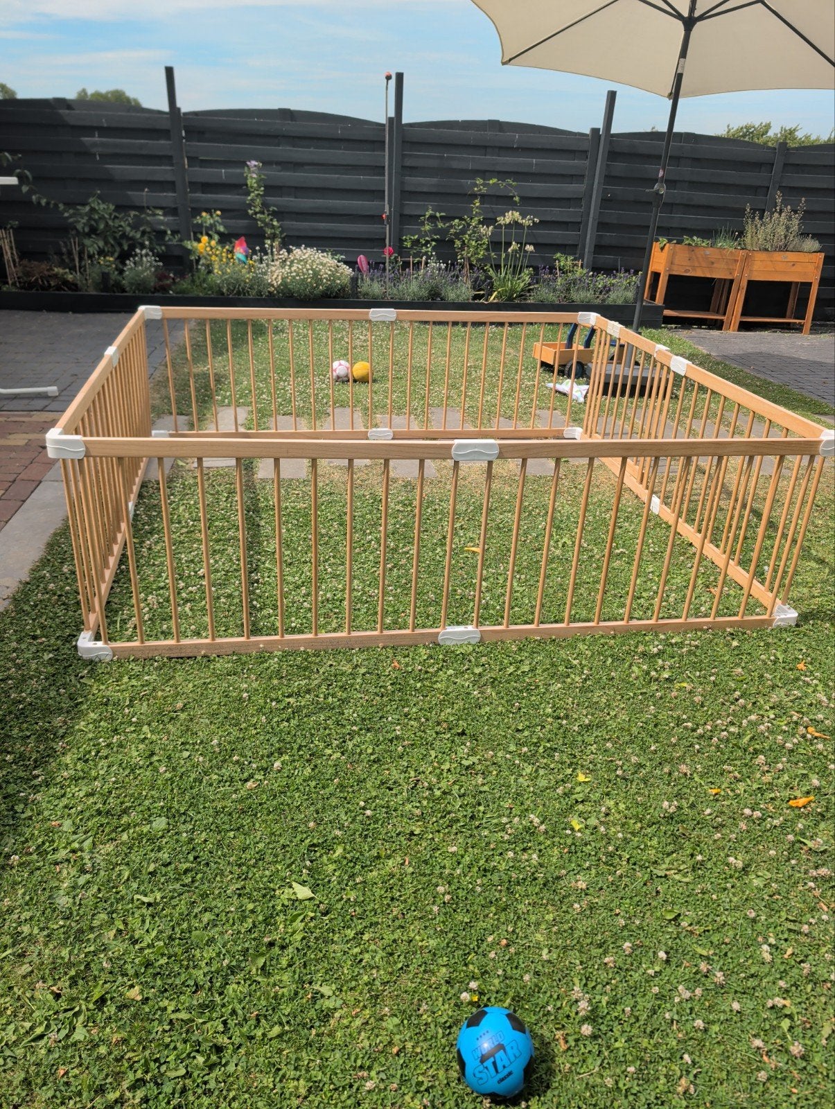Houten grondbox 180x200 cm, Kinderen en Baby's, Boxen, Ophalen