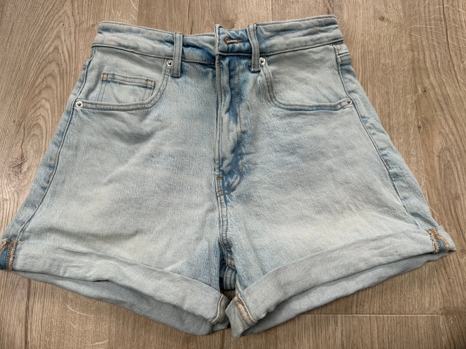 Meiden korte broek mast 34 - ZARA - stretch, Ophalen of Verzenden, Zo goed als nieuw, Blauw, W27 (confectie 34) of kleiner