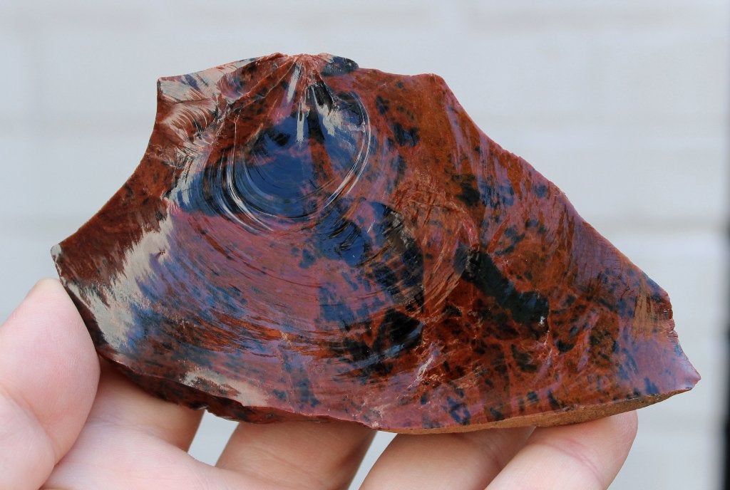 MAHONIE OBSIDIAAN uit Bend in de USA, Ophalen of Verzenden, Mineraal
