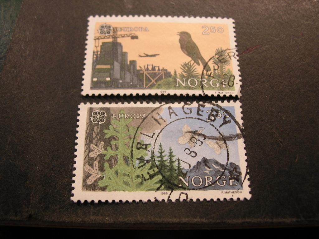Cept/Verenigd Europa Noorwegen 1986 gestempeld, Verzenden, Overige landen, Gestempeld