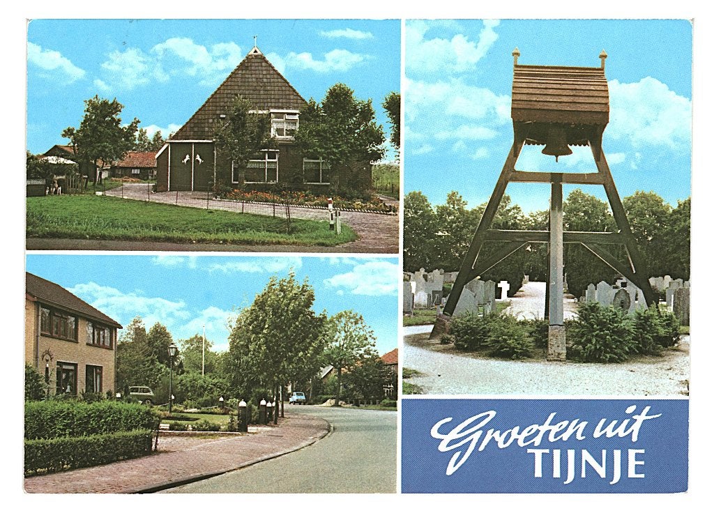 36907 Tijnje 80+ Friesland Gelopen met postzegel, Ophalen of Verzenden, 1980 tot heden, Gelopen, Friesland