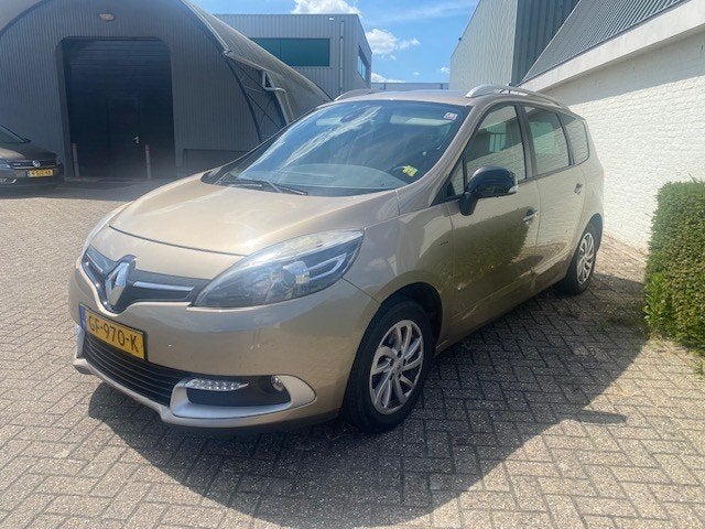 Renault Grand Scenic 1.2 TCE 85KW 7P 2015 Bruin Limited Ed., Auto's, Voorwielaandrijving, Euro 5, Stof, 4 cilinders