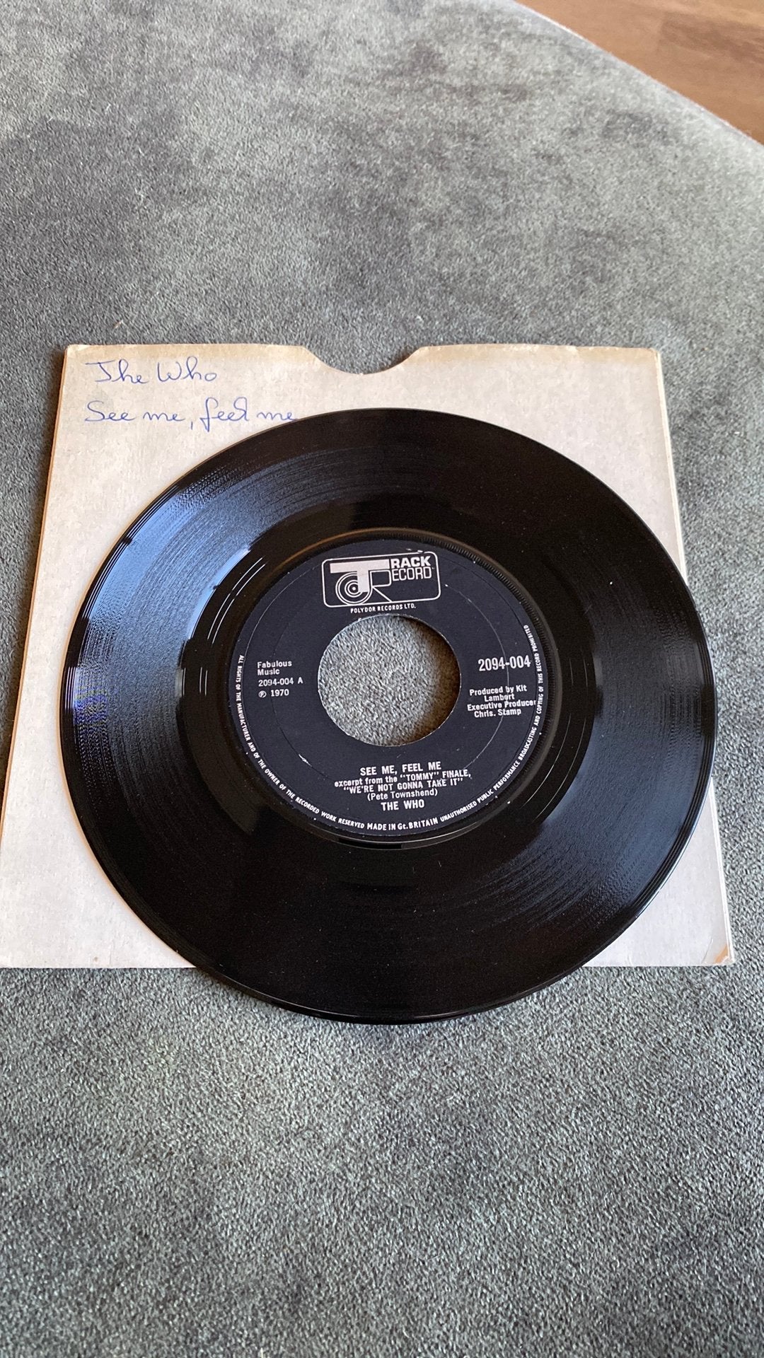 Vinyl single the Who - See me feel me, Ophalen of Verzenden, Gebruikt, Rock en Metal
