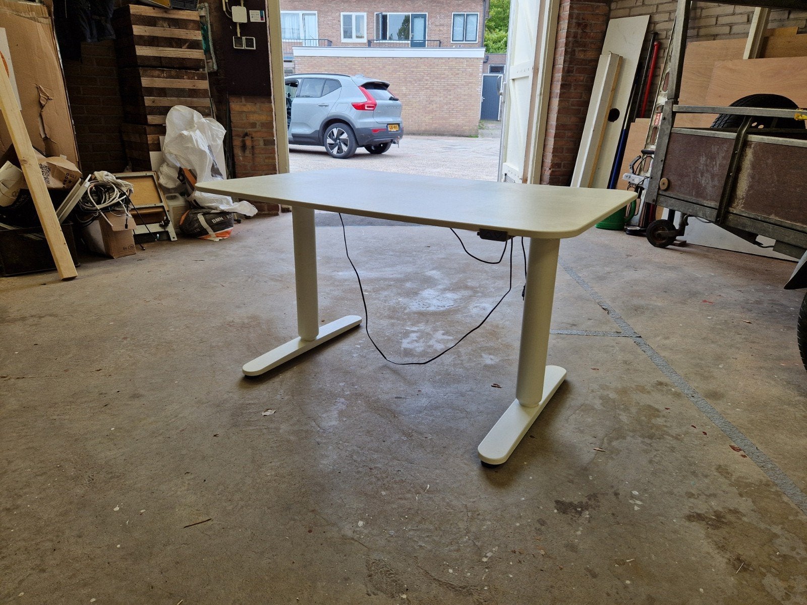IKEA Zit-sta bureau - 120x80 cm - Goed onderhouden, Ophalen, Zit-sta bureau, Gebruikt, In hoogte verstelbaar