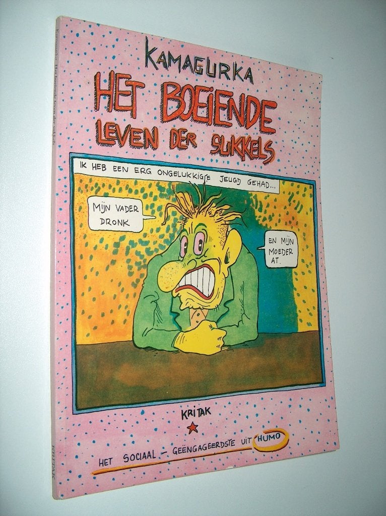 Kamagurka - Het boeiende leven der sukkels, Boeken, Gelezen, Eén stripboek, Ophalen of Verzenden, Kamagurka