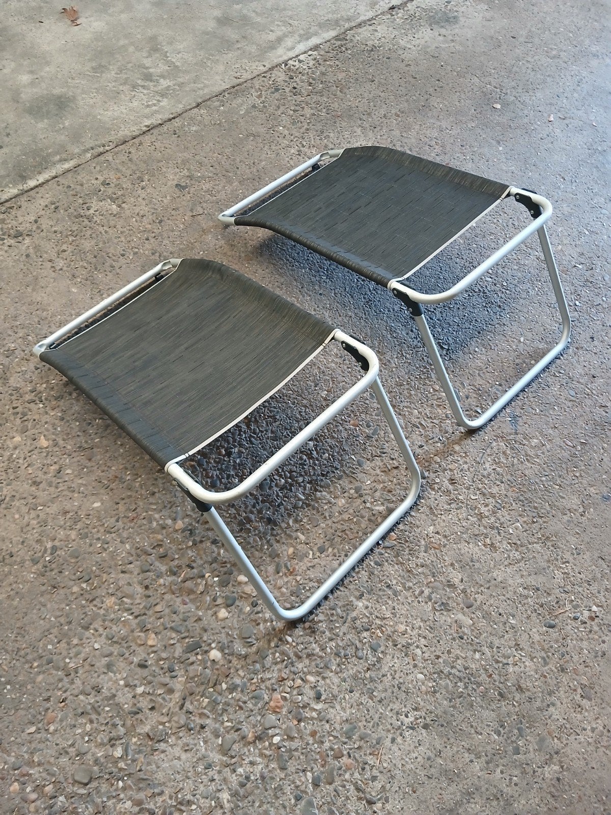 2x Teun Voetenbanken - Comfortabel en Compact, Ophalen, Gebruikt, Campingstoel
