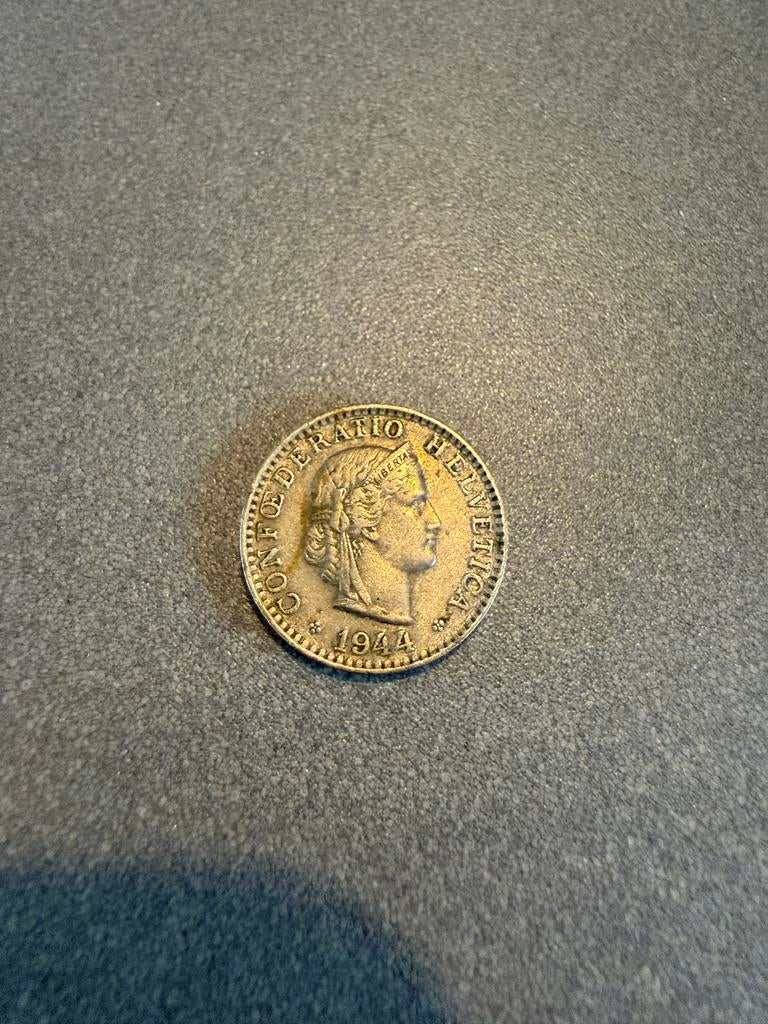 Zwitserse 20 Rappen munt 1944, Ophalen of Verzenden, Overige landen, Losse munt