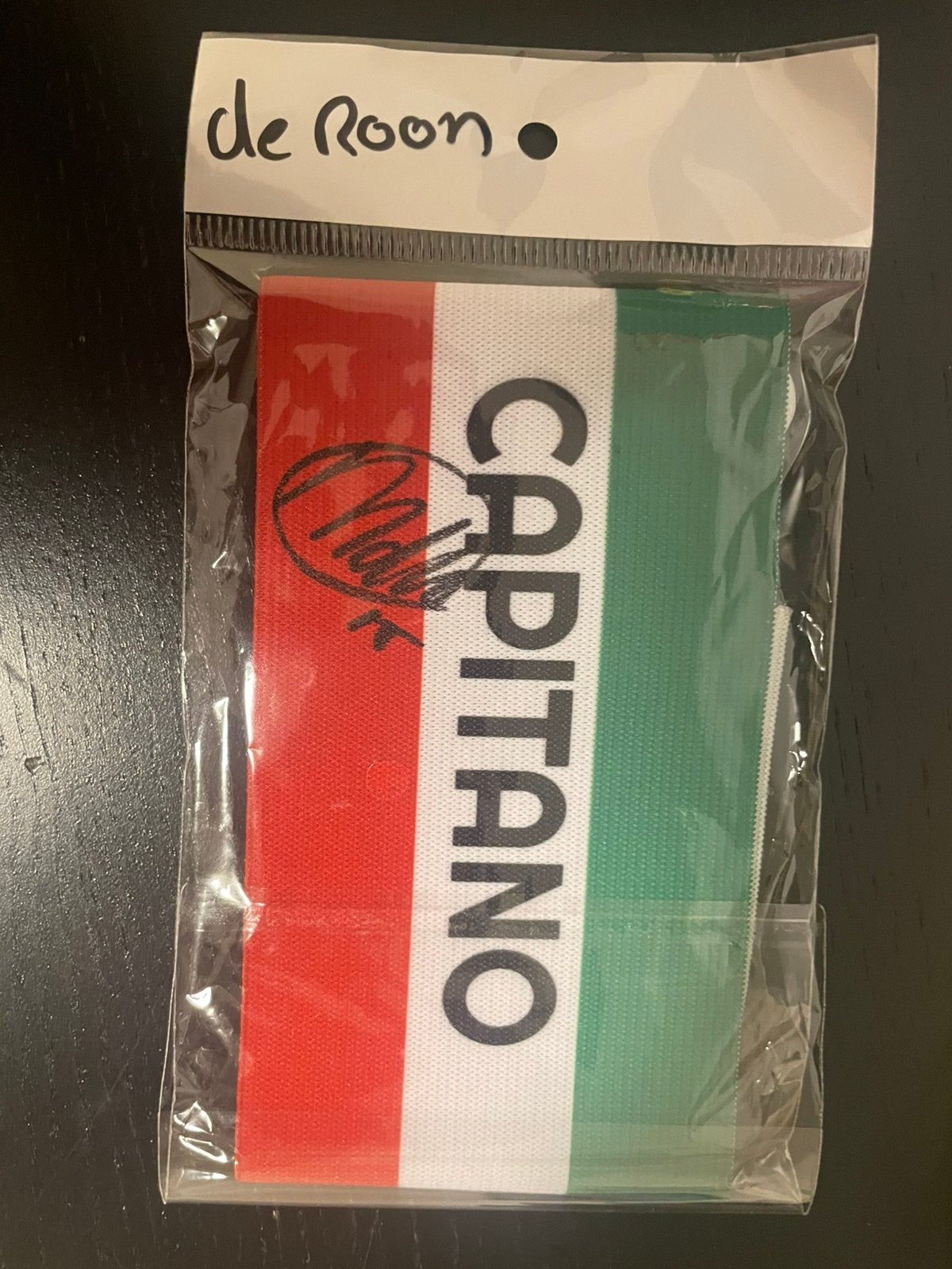 Gesigneerde aanvoerdersband de Roon, Ophalen of Verzenden, Zo goed als nieuw, Buitenlandse clubs, Shirt