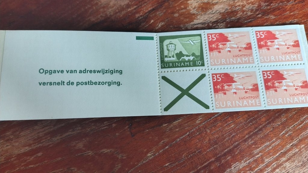 Postzegelboekje Suriname, Ophalen of Verzenden, Postfris