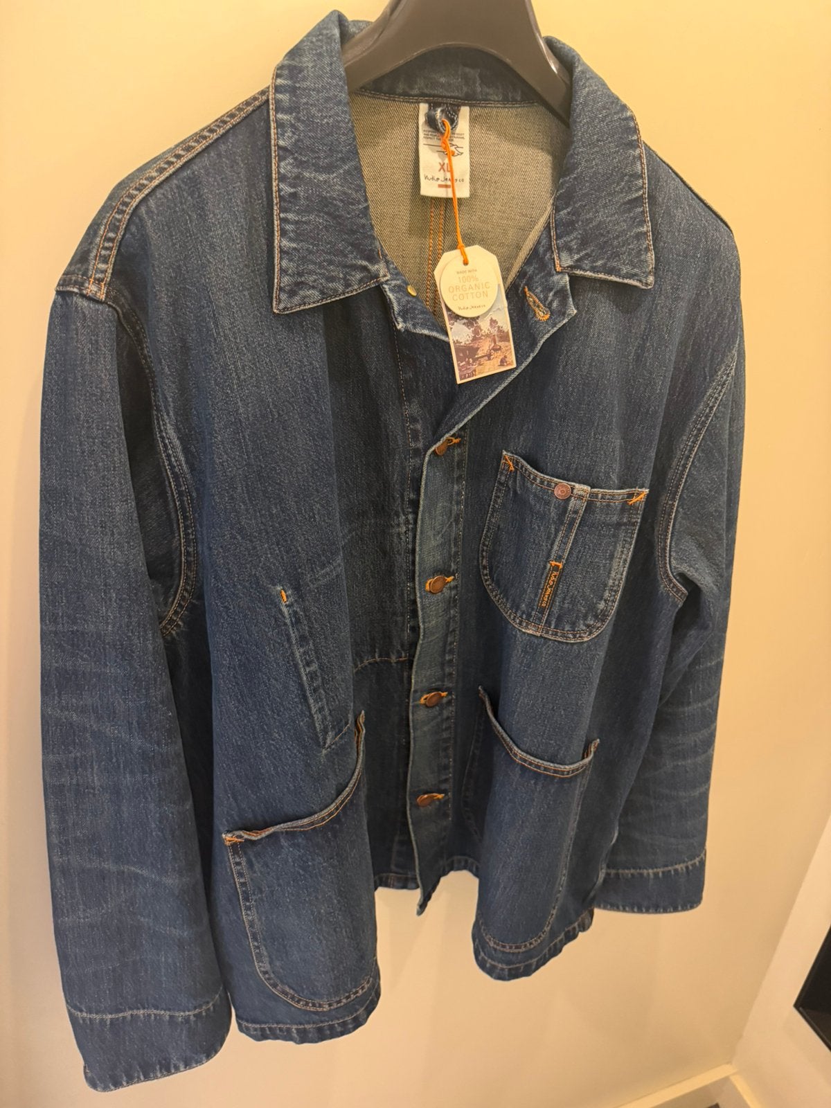 Nieuwe Nudie Jeans howie jacket XL, Verzenden, Nieuw, Maat 56/58 (XL), Blauw