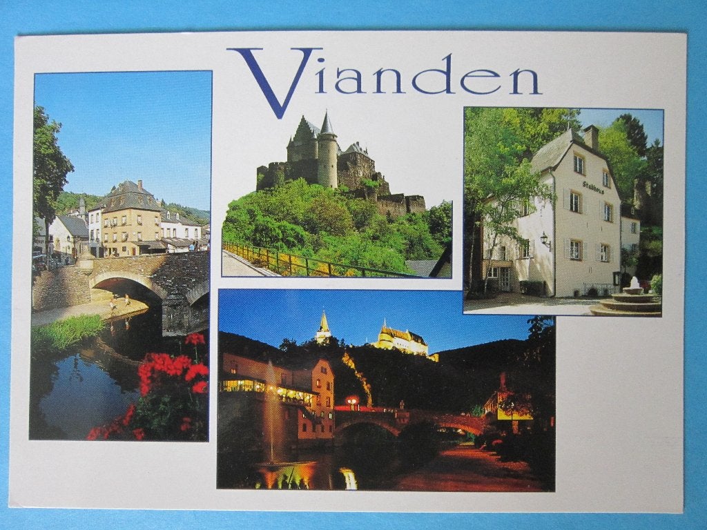 Ansichtkaart: Luxemburg, Vianden. Groeten uit..., Ophalen of Verzenden, Voor 1920, Gelopen, België en Luxemburg