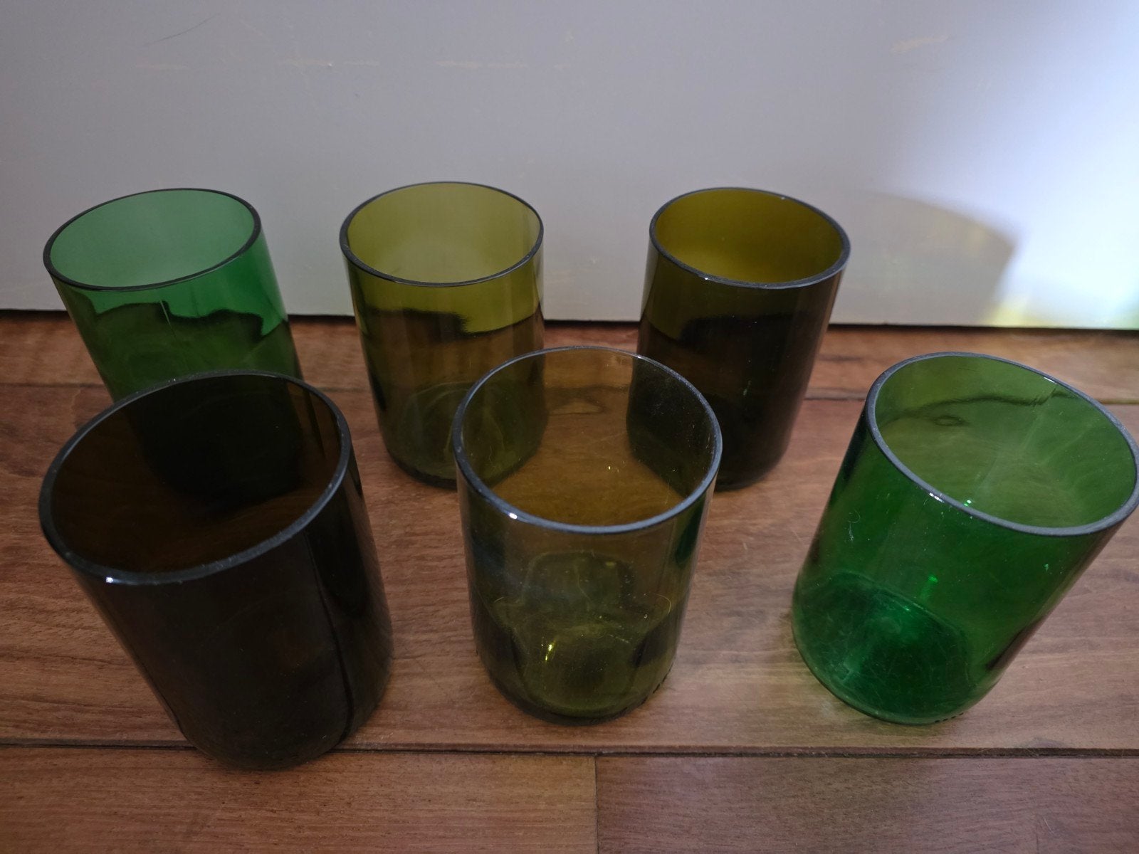 Set van 6 gerecyclede wijnglas drinkglazen, Ophalen