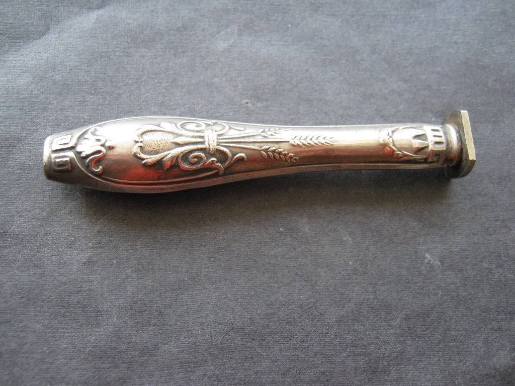 Lakstempel zilver met Monogram, Antiek en Kunst, Verzenden, Zilver