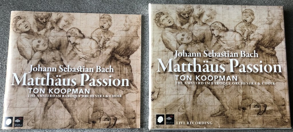 BACH - MATTHAUS PASSION - TON KOOPMAN - 2 CD, Ophalen of Verzenden, Zo goed als nieuw, Barok, Vocaal