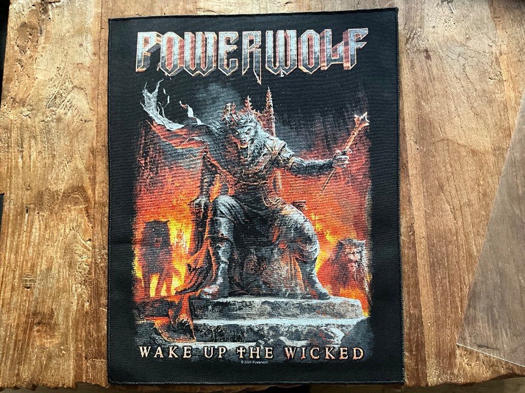 Wake Up The Wicked Back/Rug Patch/Embleem  van Powerwolf, Nieuw, Ophalen of Verzenden, Kleding, Emmen