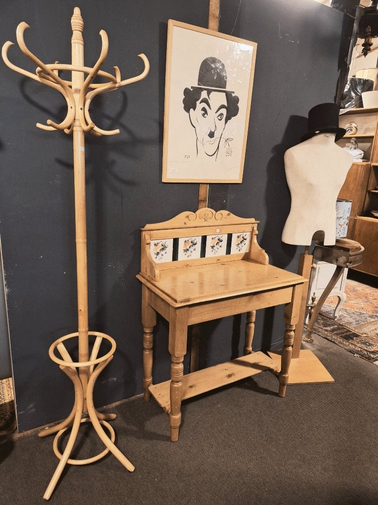 Oud grenen tafeltje,kaptafeltje,schrijftafeltje,sidetable, Ophalen