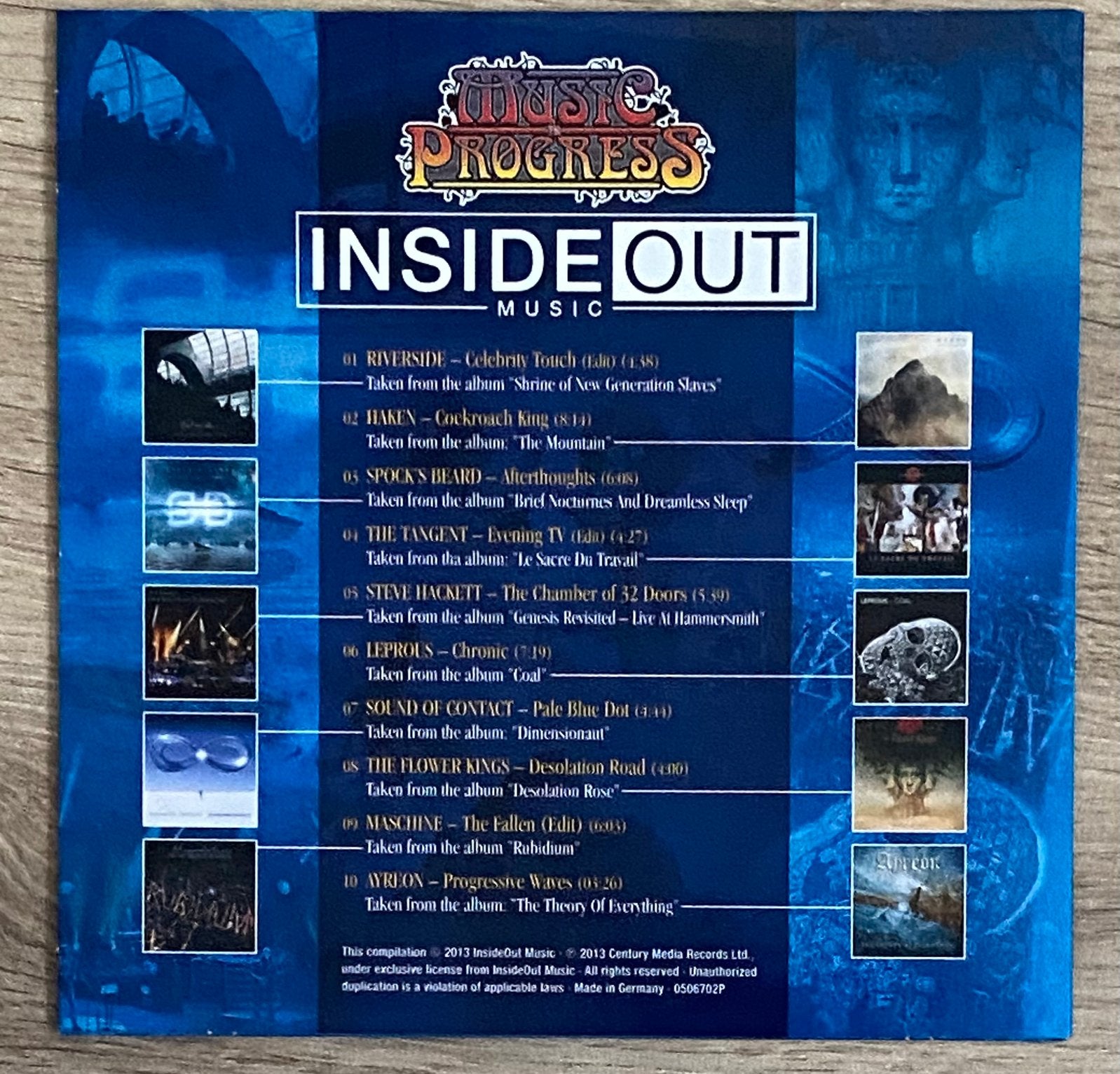 Inside Out CD Haken Spocks Beard Ayreon S. Hackett Riverside, Cd's en Dvd's, Ophalen of Verzenden, Zo goed als nieuw