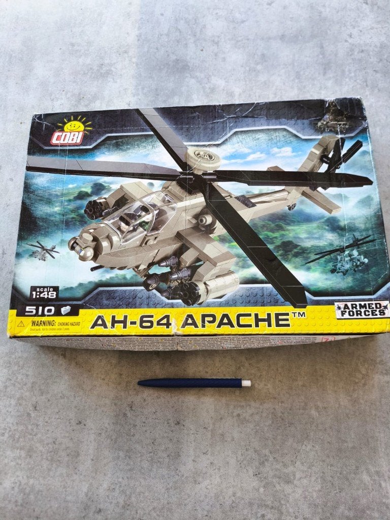 COBI Armed Forces: AH-64 Apache gevechtshelikopter (5808), Hobby en Vrije tijd, Overige merken, 1:72 tot 1:144, Helikopter, Nieuw