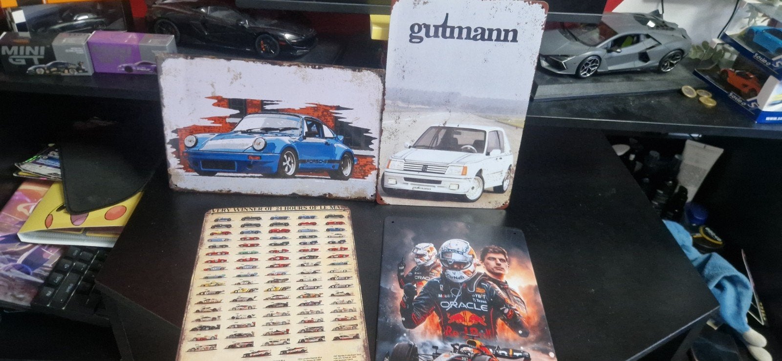 super coole metale platen met vette plaatjes om op te hange, Ophalen of Verzenden