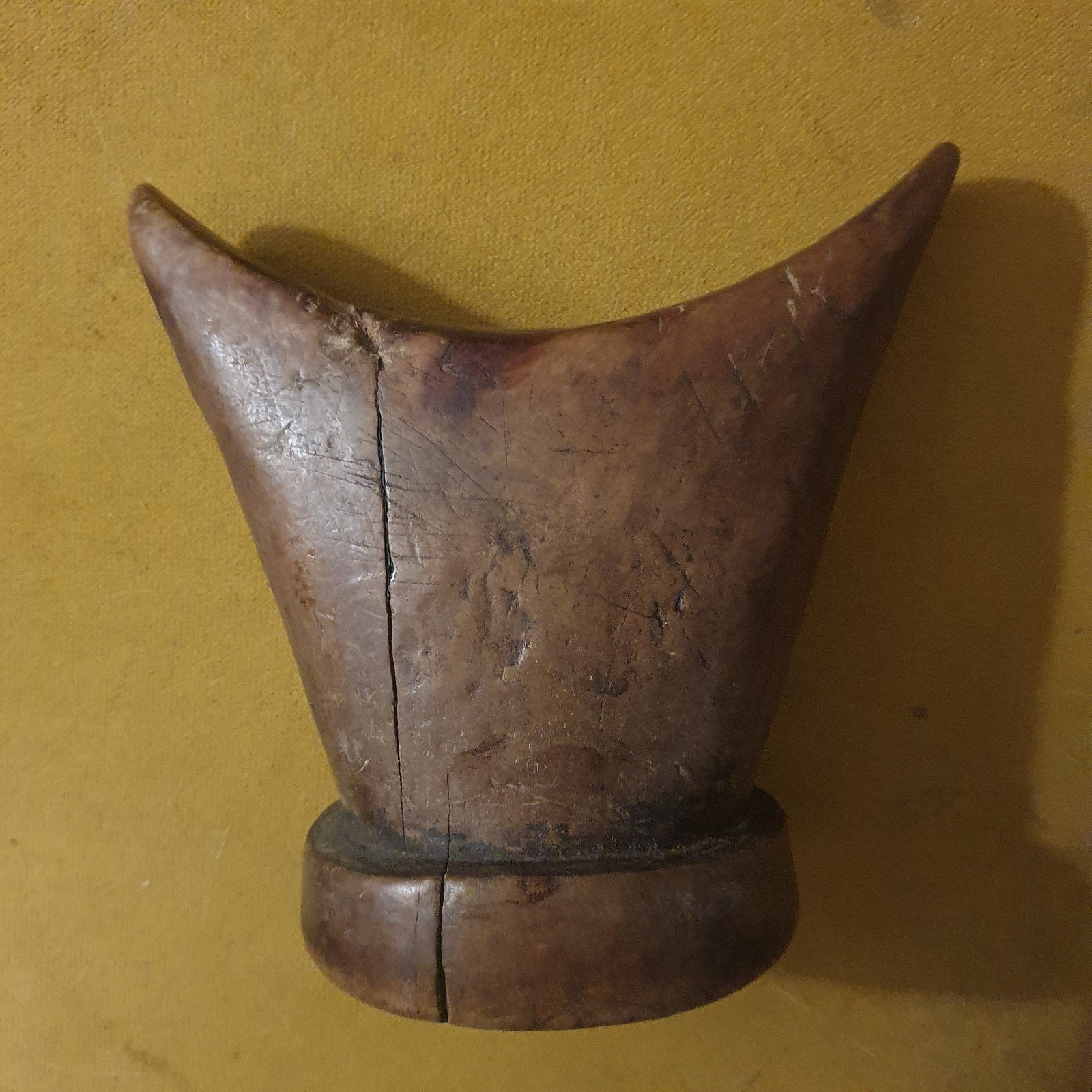 Antieke houten hoofdkussen/neksteun, Ophalen of Verzenden