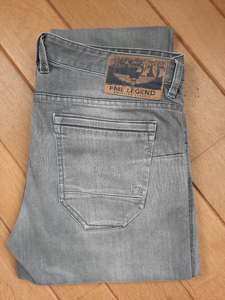 PME spijkerbroek Nightflight Jeans grijs maat 34 x 32 - zga, Ophalen of Verzenden, Zo goed als nieuw, Grijs, W33 - W34 (confectie 48/50)