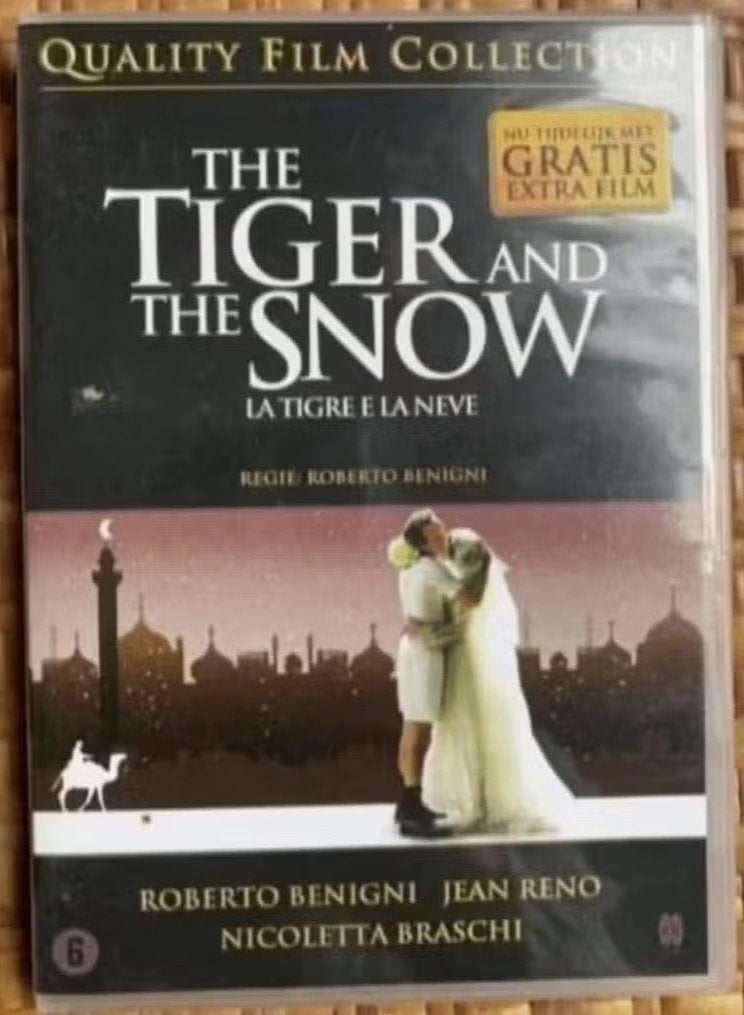 DVD The tiger and the snow; Roberto Benigni en Jean Reno, Vanaf 6 jaar, Ophalen of Verzenden, Zo goed als nieuw, Overige gebieden