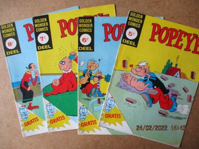 adv5934 popeye golden wonder, Boeken, Strips | Comics, Eén comic, Ophalen, Gelezen, Overige gebieden