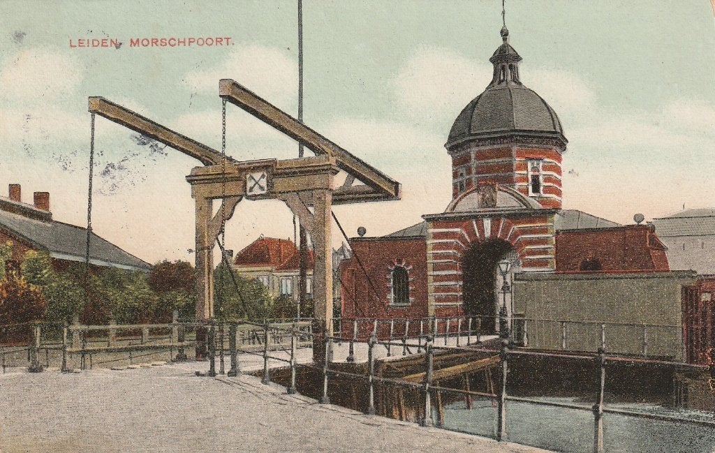 Leiden, Ophalen of Verzenden, Voor 1920, Gelopen, Zuid-Holland