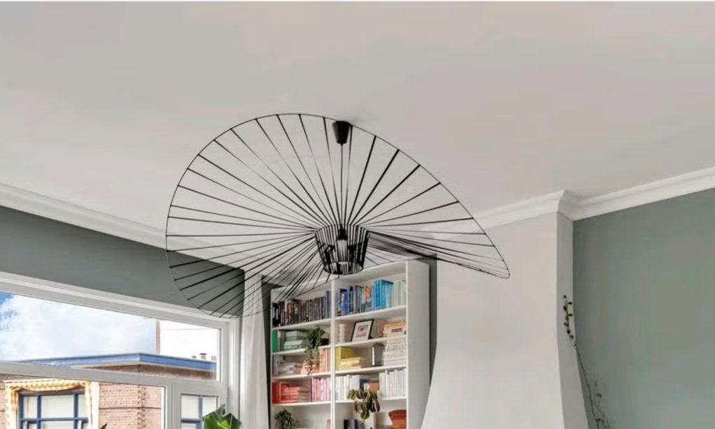 Vertigo look-a-like hanglamp 170cm, Ophalen, Zo goed als nieuw, Stof, 75 cm of meer