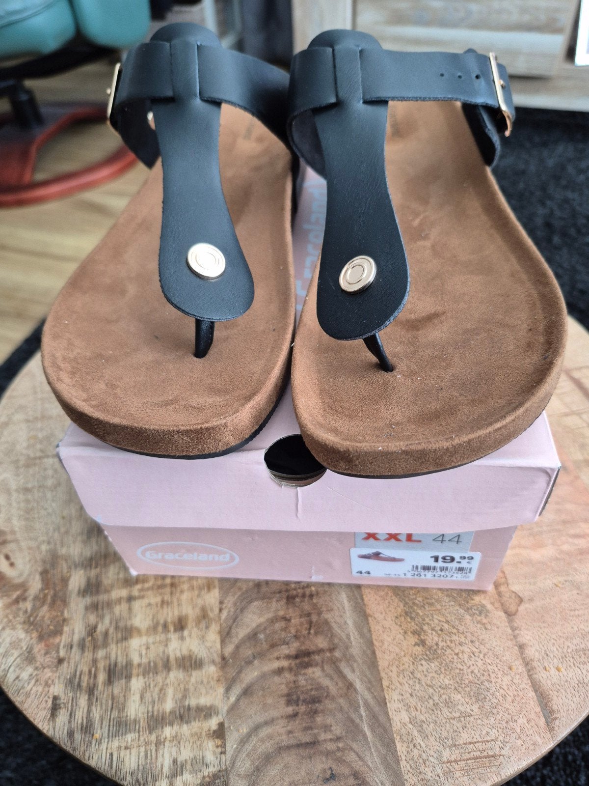 Graceland slippers maat 44 - Zwart, Slippers, Verzenden, Zwart, Nieuw