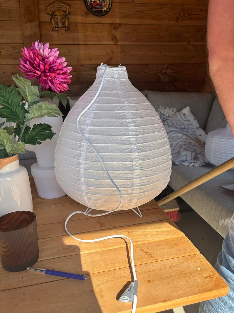 4x Xenos Rijstpapier Lampen - Nieuw in verpakking, Ophalen of Verzenden, Nieuw, Overige materialen, Minder dan 50 cm