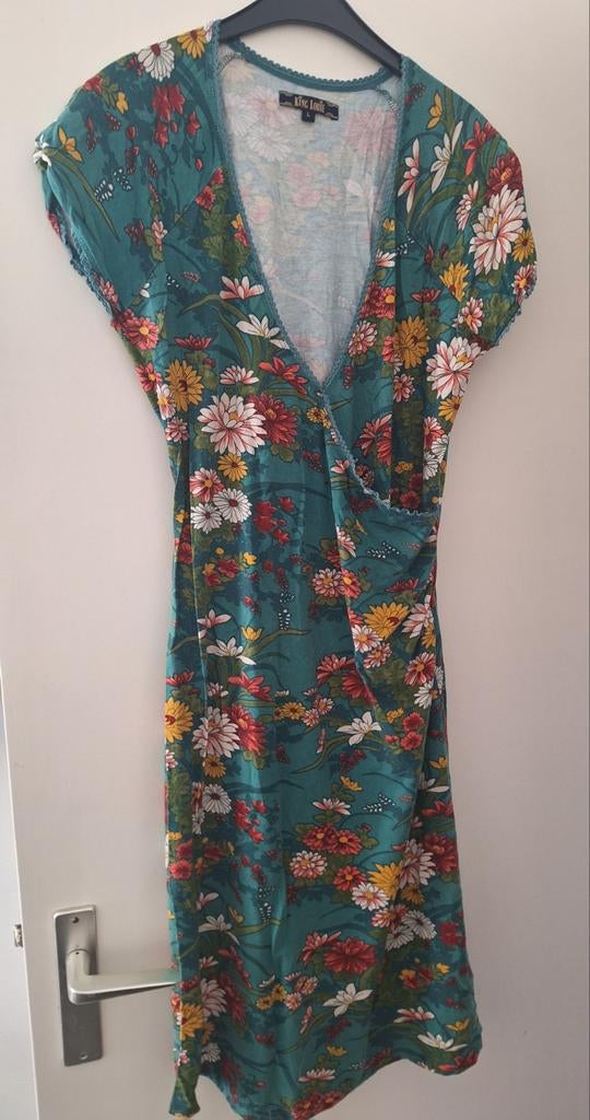 King Louie jurkje mt l met Bloemenprint -, Kleding | Dames, Jurken, Maat 38/40 (M), Ophalen of Verzenden, Zo goed als nieuw, King Louie