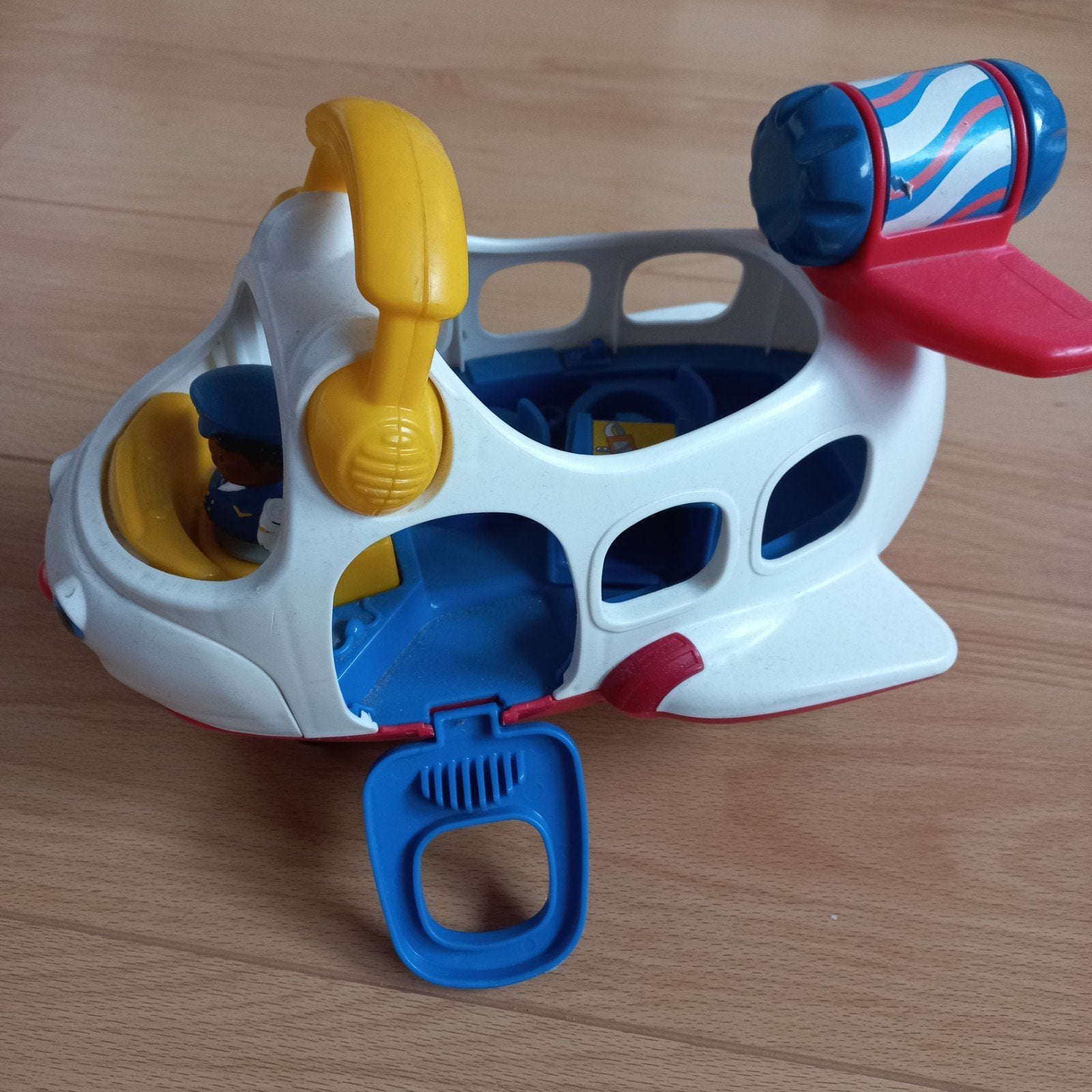 Fisher Price Little People vliegtuig met geluid, Kinderen en Baby's, Ophalen of Verzenden, Zo goed als nieuw, Auto of Voertuig