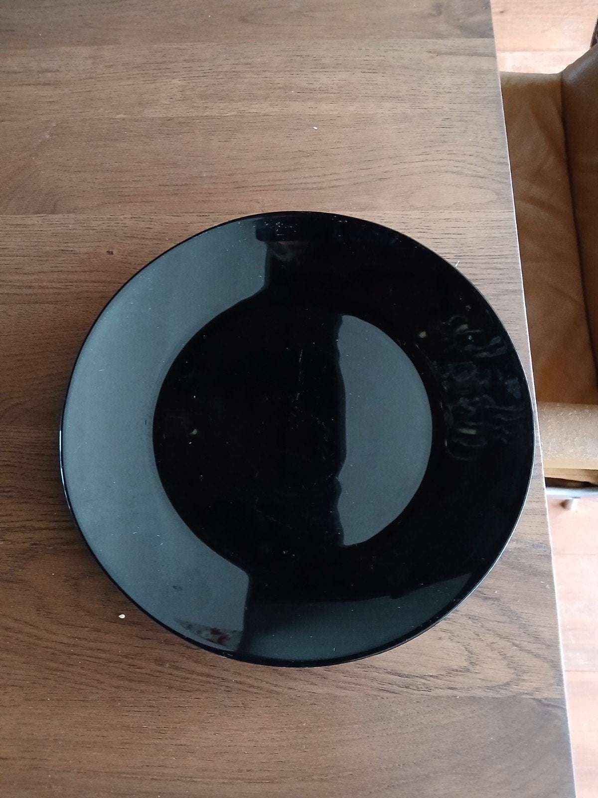23 stuks glimmende glazen borden 25 cm., Ophalen, Glas, Overige stijlen, Bord(en)