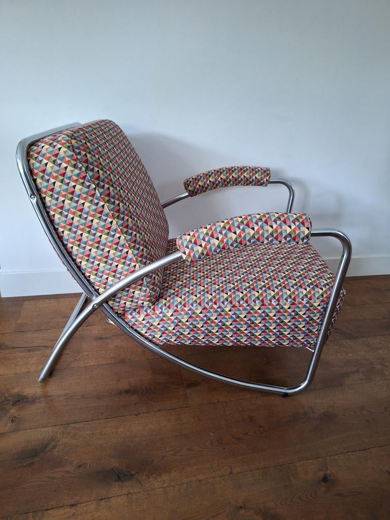 Dyker 20 fauteuil (Anton Lorenz), Ophalen, 75 tot 100 cm, Zo goed als nieuw, Stof